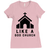 Like A God Church, Ladies Fitted T-Shirt