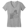new england, because old england was wicked stupid Women's V-Neck T-Shirt