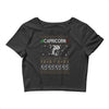capricorn christmas ugly sweater Crop Top