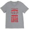 horror movies, pizza and beer V-Neck Tee