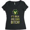 milk and eggs Women's Triblend Scoop T-shirt