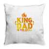 kind dad in the grill Throw Pillow