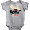 socks don't protect my heart Baby Onesie