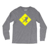 ninja crossing sign Long Sleeve Shirts