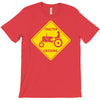 tractor crossing farmer's road warning sign T-Shirt