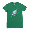 ask me about dinosaurs Ladies Fitted T-Shirt