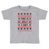 Emo Gothic Ugly Christmas Sweater Toddler T-shirt