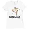 racquetball Ladies Fitted T-Shirt