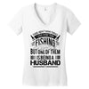 There Aren't  Many Things I Love More Than Fishing Women's V-Neck T-Shirt