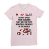 mama bear message Ladies Fitted T-Shirt