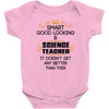 smart good looking science teacher profession Baby Onesie