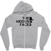 the hidden face Zipper Hoodie