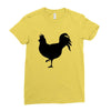 Chicken and Little Chick Ladies Fitted T-Shirt