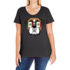 mexican boxer Ladies Curvy T-Shirt