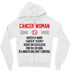 Cancer Woman Zipper Hoodie