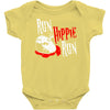 run hippie run Baby Onesie