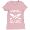 diamonds are a girls best friend girls softball shirt funny women spor Ladies Fitted T-Shirt