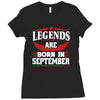 Legends Are Born In September Ladies Fitted T-Shirt