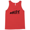 evolution of table tennis or ping pong mens black t shirt top Tank Top
