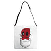 Deadpool Pocket Adjustable Strap Totes