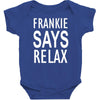 frankie says relax retro vintage Baby Bodysuit