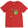 pocket red pandas V-Neck Tee