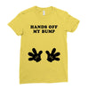 Hands off my Bump Ladies Fitted T-Shirt