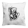 fish boat sea fishing Throw Pillow