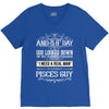And 8th Day God Look Down So God Made A Pisces Guy V-Neck Tee