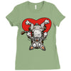 love cat Ladies Fitted T-Shirt