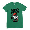 money takers Ladies Fitted T-Shirt