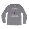 I Am Kicking Cancers Butt Whats Your Superpower? Long Sleeve Shirts