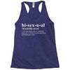 Bisexual Dictionary Racerback Tank