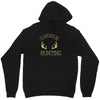 i'd rather be hunting deer antlers ammo hunt gear merica cool Unisex Hoodie