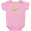 dachshund flower Baby Bodysuit