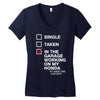 in the garage working on my honda Women's V-Neck T-Shirt
