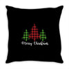 lumberjack tree merry christmas Throw Pillow
