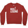 reel legend funny lure father's day country fishing bass humor Crewneck Sweatshirt