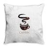 Caffein Throw Pillow