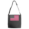 usa flag navy american Adjustable Strap Totes