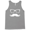 mustache glasses nerd Tank Top