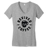 revived by coffee Women's V-Neck T-Shirt