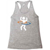 portal hula hooping with portals Racerback Tank