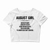 August Girl Hated By Many Crop Top