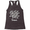 tic tac toe draw Racerback Tank