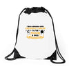 I Love Someone With Childhood Cancer To The Moon And Back To Infinity Drawstring Bags