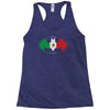 bat man mexican flag mexico logo Racerback Tank