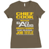 chief cook because badass miracle worker isn't an official job title Ladies Fitted T-Shirt