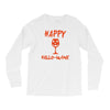 halloween happy hallowine Long Sleeve Shirts