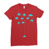 space invaders Ladies Fitted T-Shirt